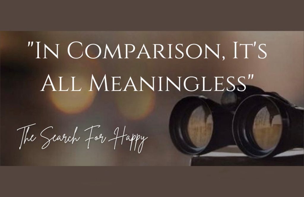 “In Comparison, It’s All Meaningless”