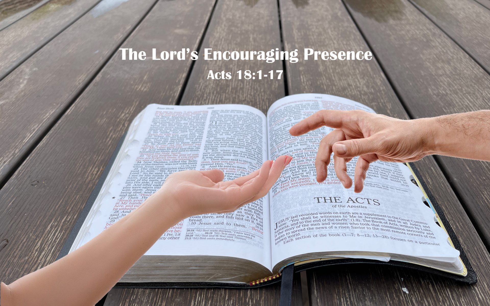 The Lord’s Encouraging Presence